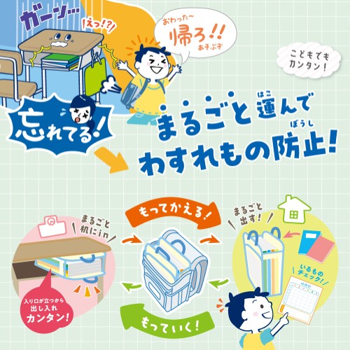 MDS BtoB |#ソニック バッグインバッグ 学校机inバッグ A4