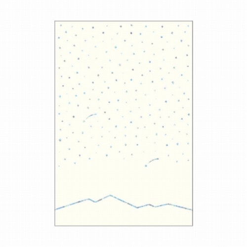 #RYURYU カード 星くずのポストカード  夜明け･ホワイト HKP01