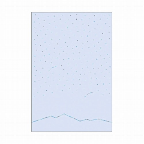 #RYURYU カード 星くずのポストカード  夜･ネイビー HKP04