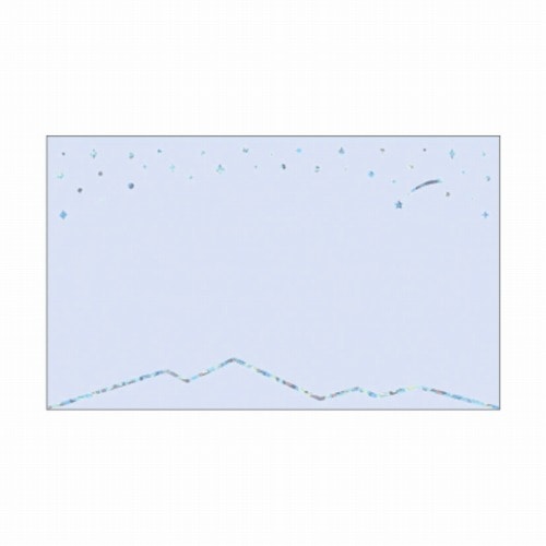 #RYURYU カード 星くずのメッセージカード 8枚入 夜･ネイビー HKMC04