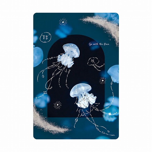 #RYURYU カード 透明カード  夜クラゲ TOC19