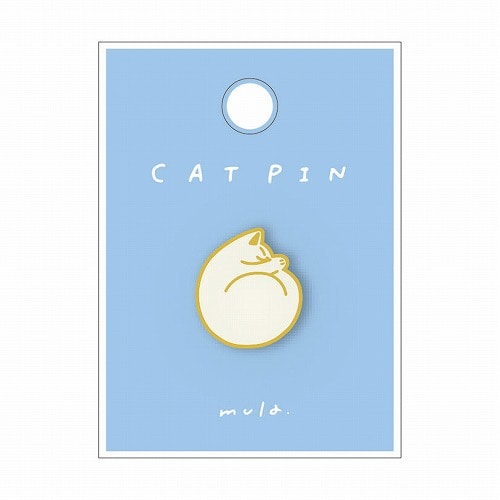 #RYURYU 身辺雑貨 mula･ピンバッジ  ニャンモナイト MUPB02