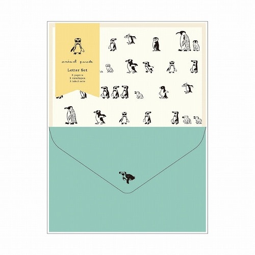 #RYURYU レター アニマルパレードレターセット  ペンギン NLS111