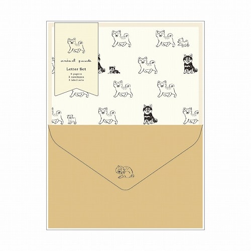 #RYURYU レター アニマルパレードレターセット  シバイヌ NLS112