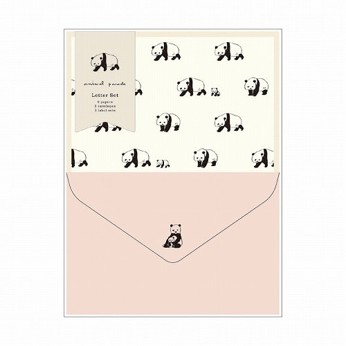 #RYURYU レター アニマルパレードレターセット  パンダ NLS113