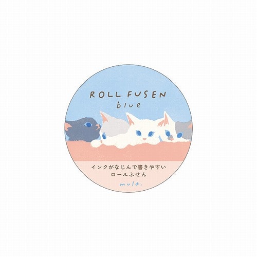 #RYURYU 付箋 mula･ロールふせん  ブルー MURF06