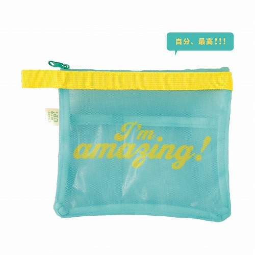 #RYURYU 身辺雑貨 チアミーアップメッシュポーチ L ミント CMPL03