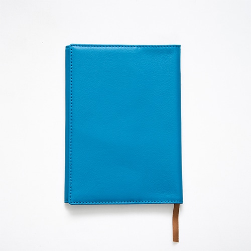#コンサイス 読書関連小物 カダケス 本革ブックカバー 文庫 ブルー 610496