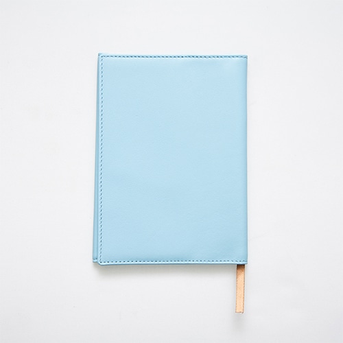 #コンサイス 読書関連小物 カダケス 本革ブックカバー A5 Lブルー 610656