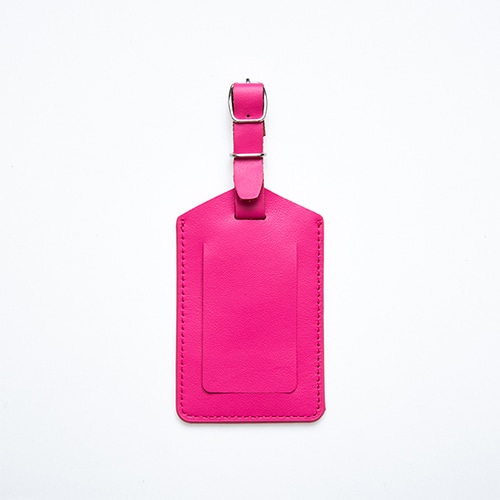 #コンサイス 身辺雑貨 カダケス 本革ネームタグ 大 ピンク 614173