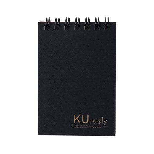 #包む メモ リングメモ A7 ブラック T9098