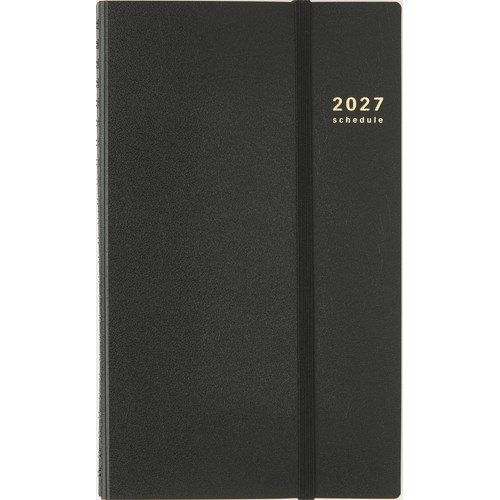 #高橋書店（国内販売のみ） 手帳 27年度版 A5変型 ウィークリー リングダイアリー スリム セパレート 黒 No.93 （2026年 12月始まり）