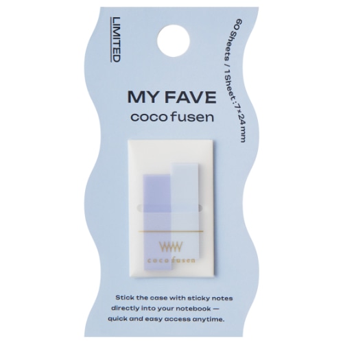 #カンミ堂 ふせん ココフセン･ミニ･COLOR･MYFAVE 60枚入 ブルー CF-8904