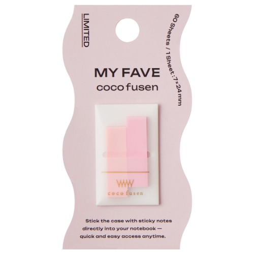 #カンミ堂 ふせん ココフセン･ミニ･COLOR･MYFAVE 60枚入 ピンク CF-8905