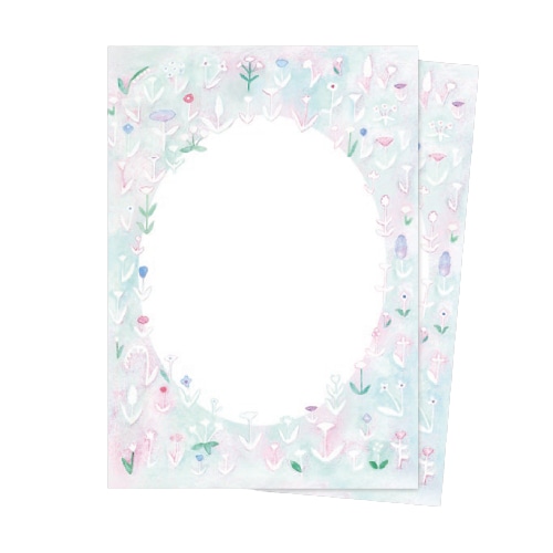 #スコープ レター レターセット･魔法の咲く丘 A5 花畑 10134