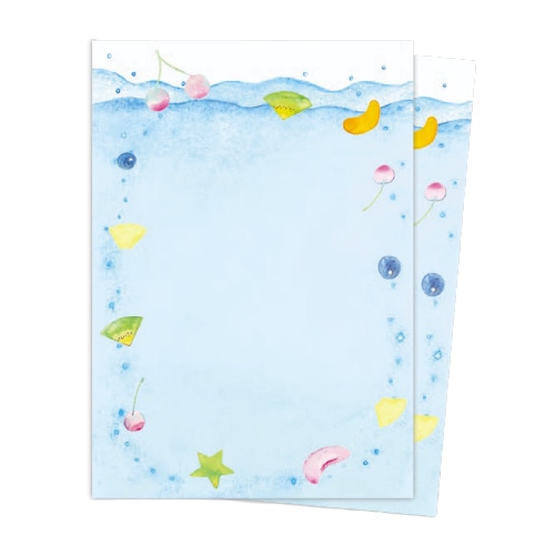 #スコープ レター レターセット･魔法の咲く丘 A5 フルーツポンチ 10135