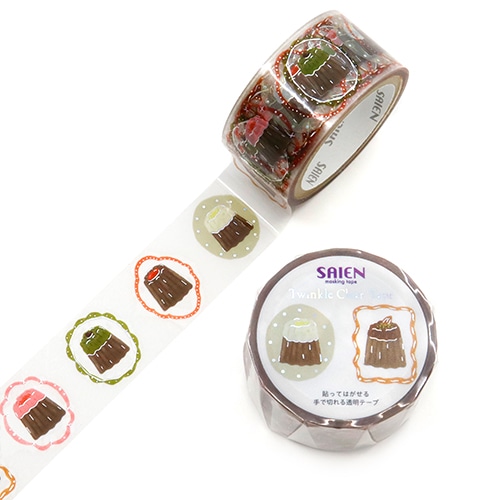 #カミイソ産商（国内販売のみ） テープ SAIENクリアテープ 3m巻 カヌレブローチ HR-1028