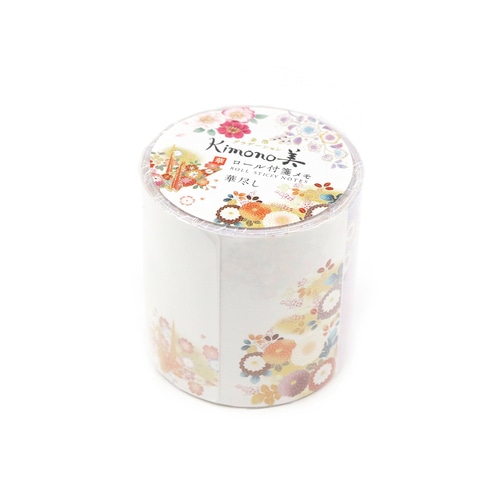 #カミイソ産商(国内販売のみ） 付箋 Kimono･美ロール付箋 4design×15Sheet 華尽し GR-5002