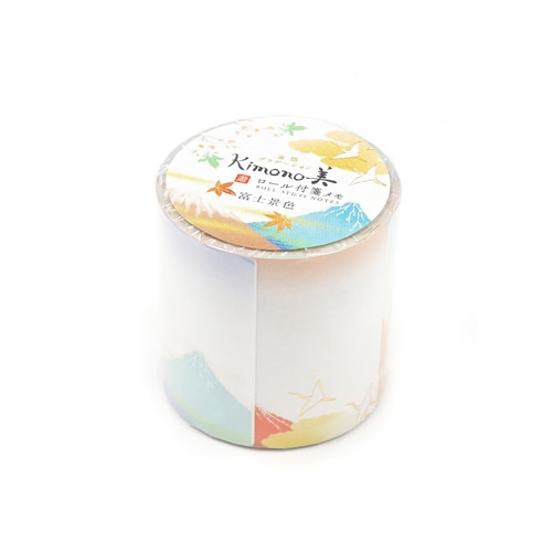 #カミイソ産商(国内販売のみ） 付箋 Kimono･美ロール付箋 4design×15Sheet 富士景色 GR-5003
