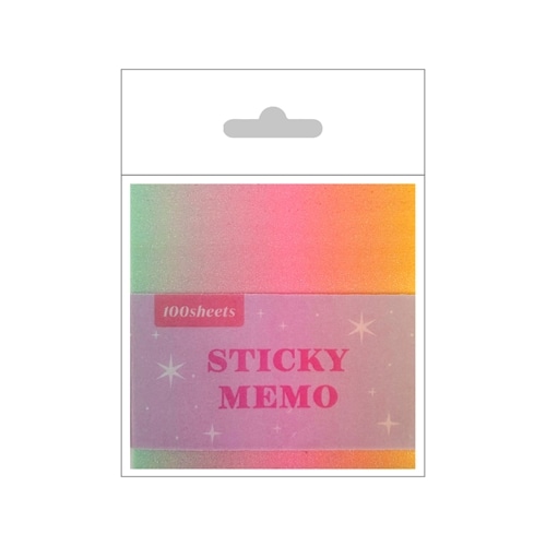 #KDT Japan 付箋 グリッターグラデーション付箋  グリーン&イエロー 120981