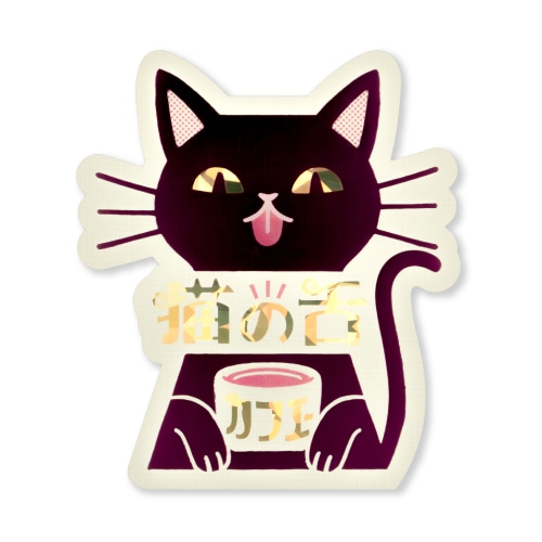 #KITERA シール ステッカー･オビワン  猫の舌カフェー R0382502