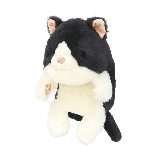 最終_#ドリームズ ぬいぐるみ ふんばるずウォーマー W110×H260×D170/mm ハチワレ VRT42874