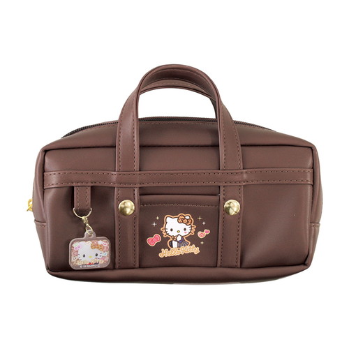 #ティーズファクトリー(国内販売のみ） 収納用品 サンリオキャラクターズスクバ風ペンポーチ　  ハローキティ･レオパード SR-5543995KL