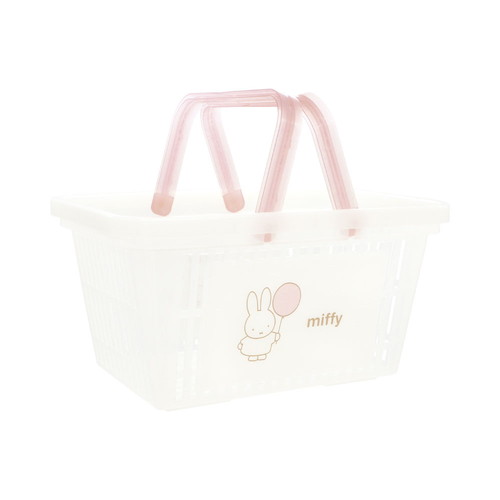 #ティーズファクトリー(国内販売のみ） 生活雑貨 ミッフィークリアバスケット　  ピンク MF-5545414PI