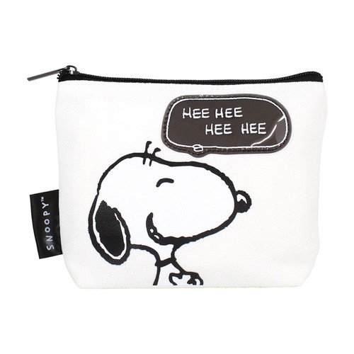 #ティーズファクトリー(国内販売のみ） 身辺雑貨 スヌーピーコミックスタイルマルチケース　  ブラック＆ホワイト･ホワイト SN-5549223WH