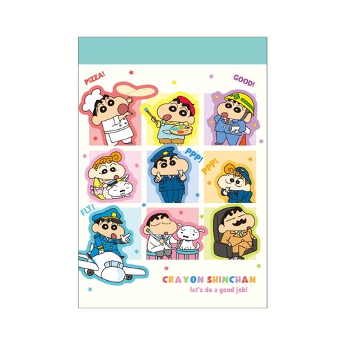 #ティーズファクトリー(国内販売のみ） メモ帳 クレヨンしんちゃんミニメモ　  お仕事しんちゃん KS-5562089OS
