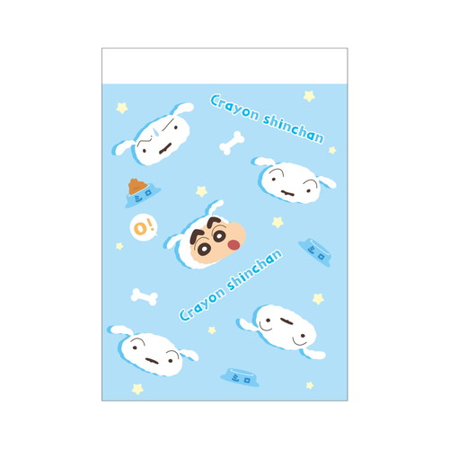 #ティーズファクトリー(国内販売のみ） メモ帳 クレヨンしんちゃんミニメモ　  シロとしんちゃん KS-5562090SS