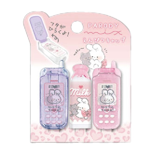 #クーリア  パロディミックス鉛筆キャップ  もふころりん･にゃんこ 02258