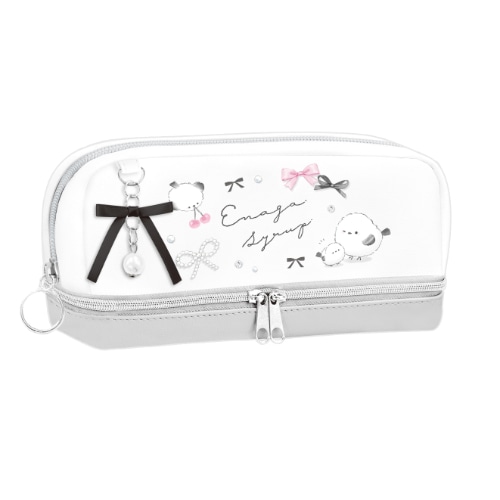 #クーリア 収納用品 シマエナガ･ペンポーチ　  エナガシロップ･リボン 04164