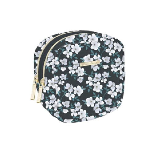 #クーリア  フロールクレール・Ｗファスナーポーチ  ブラック 09523