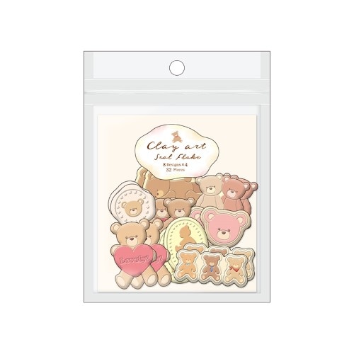 #カミオジャパン シール PM　CLAY　ART　SEAL　FLAKE／BEAR   218519