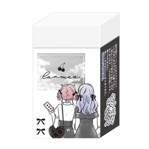 #カミオジャパン 消しゴム LIKEオルチャンまとまる消しゴム  モノクロリボン 227739