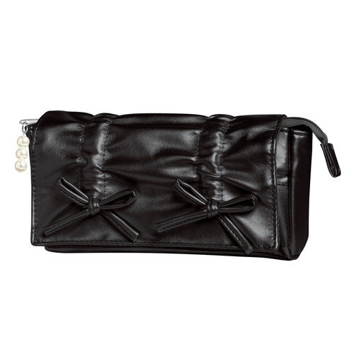 #カミオジャパン ペンケース ドロストリボンペンポーチ  ブラック 229541