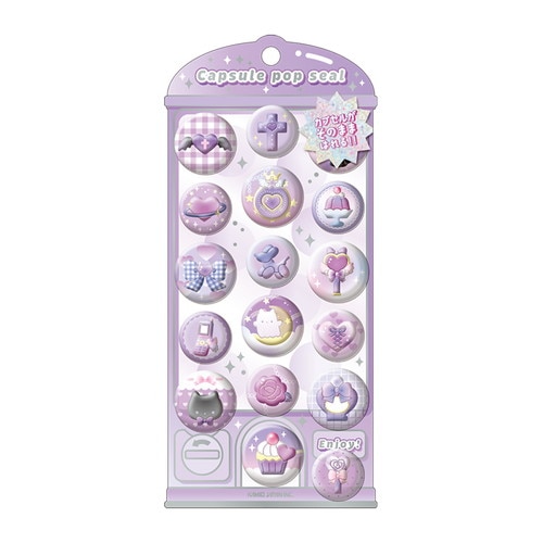 最終_#カミオジャパン ステッカー CAPSULE POP SEAL  むらさきぽっぷ 230369