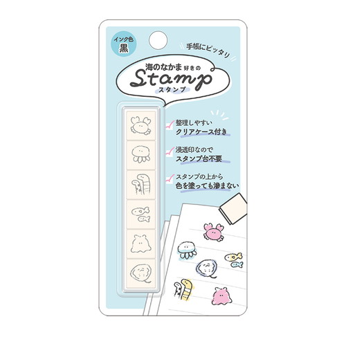 #カミオジャパン  6連スタンプ  海のなかま好きのスタンプ 230893