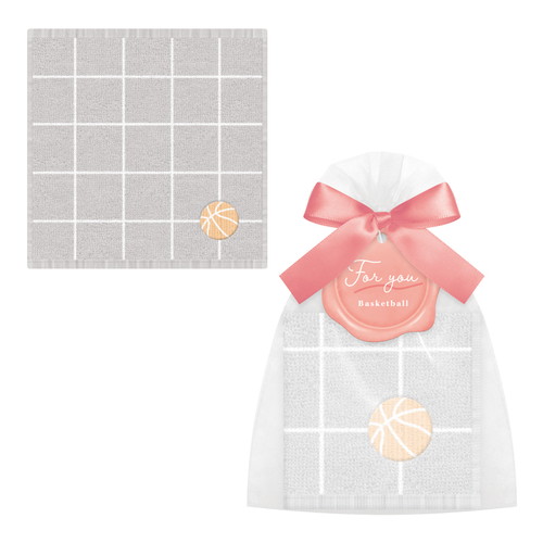 #カミオジャパン  プチギフトタオルIN巾着  バスケットボール 231039