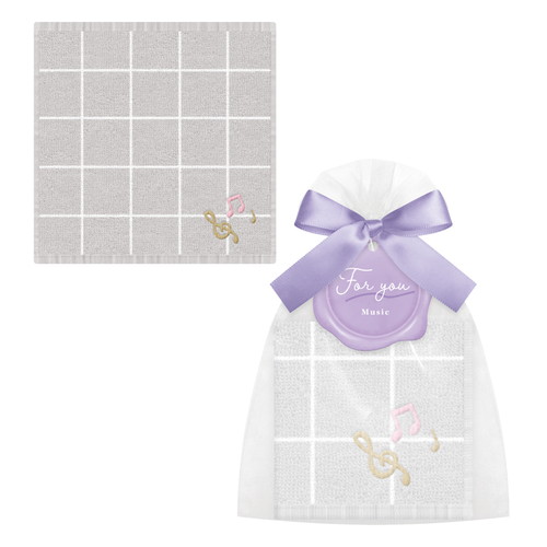 #カミオジャパン  プチギフトタオルIN巾着  音楽 231044