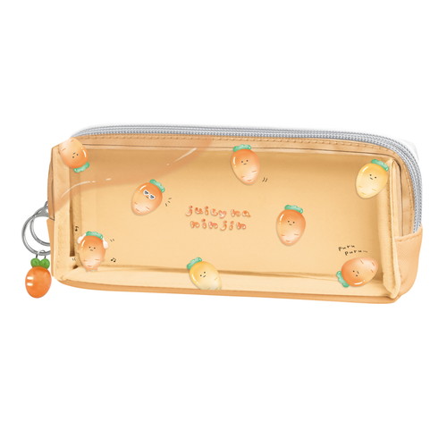 #カミオジャパン ペンケース ジューシーなにんじんツインファスナーペンケース  ジューシーなにんじん 231137