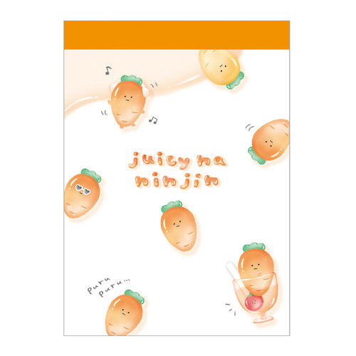 #カミオジャパン ミニメモ ジューシーなにんじんミニメモ  ジューシーなにんじん 231141