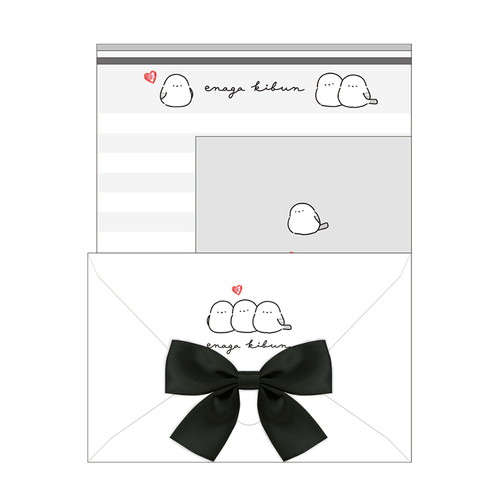 #カミオジャパン  ずっとシマエナガリボン付きレター   231208