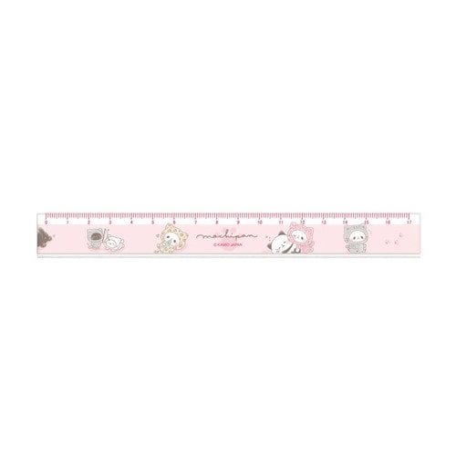#カミオジャパン 定規 もちもちぱんだスリム17cm定規  ねこまみれ 231557