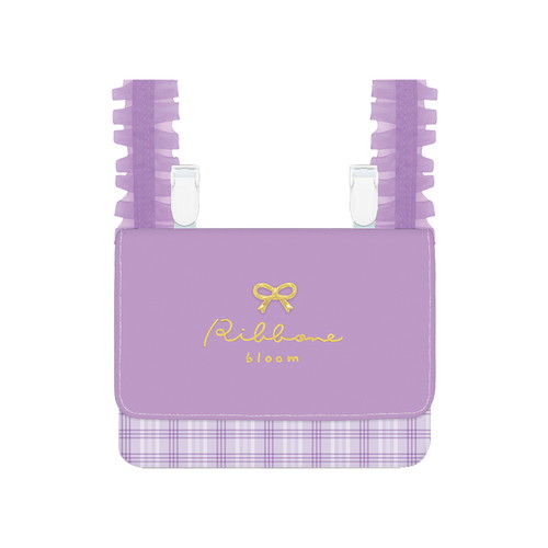 #カミオジャパン  横長どこでもポッケ  リボニィブルームパープル 231721