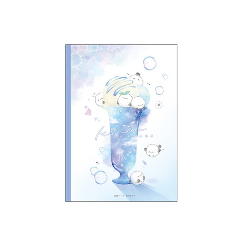 #カミオジャパン  ずっとシマエナガ方眼ノート B5 キララティックエナガ 232012