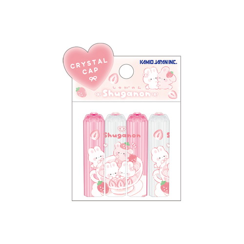 #カミオジャパン  しゅがのんクリスタル鉛筆キャップ  いちご 232027