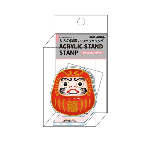 #カミオジャパン  大人の図鑑アクリルスタンドスタンプ  だるま 232073