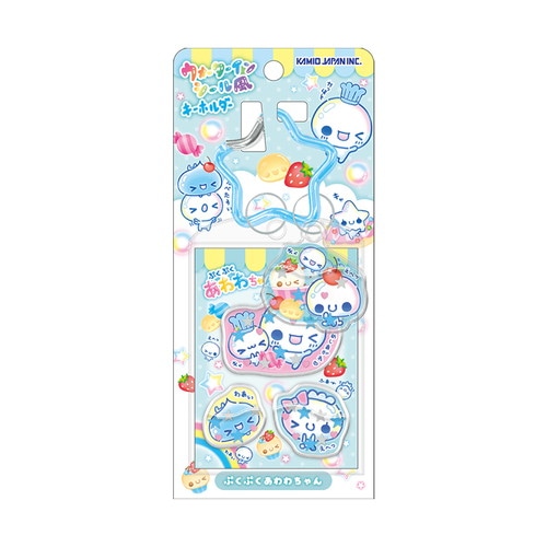 #カミオジャパン キーホルダー あわわちゃんウォーターインシール風キーホルダー  ケーキ 232136